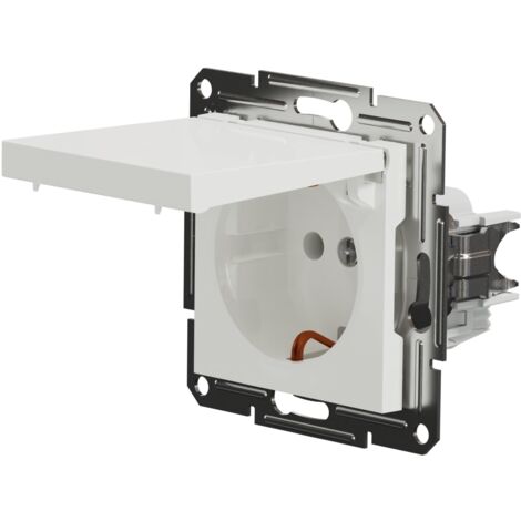 Presa VDE Ad Incasso Con Coperchio Rotante Nera EVOline One - Foto 9