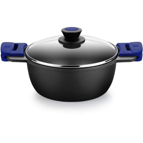 BRA ADVANCED Casseruola, in Alluminio Pressofuso con antiaderente, Senza PFOA Rinforzato di Prestazioni Elevate e Alta Resistenza ai Graffi e all'Abrasione, Adatta per Induzione, 24 cm (1/4)
