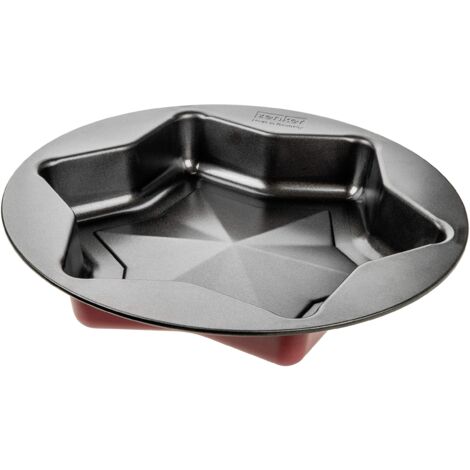 Zenker 4446 - Set Di 2 Stampini Per Biscotti A Forma Di Stella - Taglia 17 Cm - Acciaio Inox Antiaderente - 4
