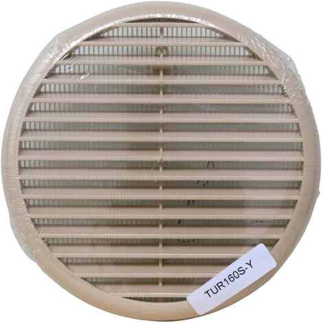 Griglia Di Ventilazione Sovrapposta In ABS Bianco 185x185 Mm - Con Alette A Gravit&agrave; E Rete Antinsetti
