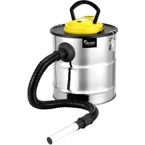 Dicogar Aspiracenere - Camino, Pellet e Barbecue - Potenza 1.200W - Capacità 20L - Realizzato in Acciaio Inox - Include Tubo da 1m e Copertura del Filtro - Funzione Soffiante (1/5)