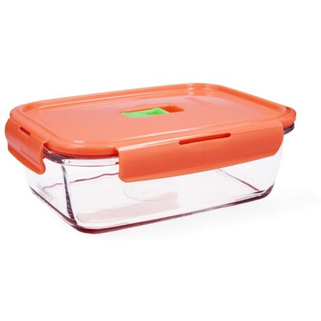 Luminarc Pure Box Holy Contenitore Rettangolare Ermetico Vetro 19x13x7,3cm - 122cl Bicolor (1/5)