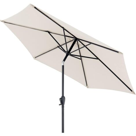 Doppler Ombrellone per il giardino Jack 250 cm in naturale I parasole rotondo per balcone e terrazza I inclinabile I ombrellone da balcone I ombrellone a manovella I con funzione di manovella