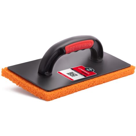 COMENSAL® Frattazzo con spugna 280 mm x 140 mm - Fratazzo in Plastica - Frattone in spugna - Frattone in spugna per stucco - Frattazzo per fughe - Frattazzo in - Frattazzo in gomma - Made in EU (1/5)