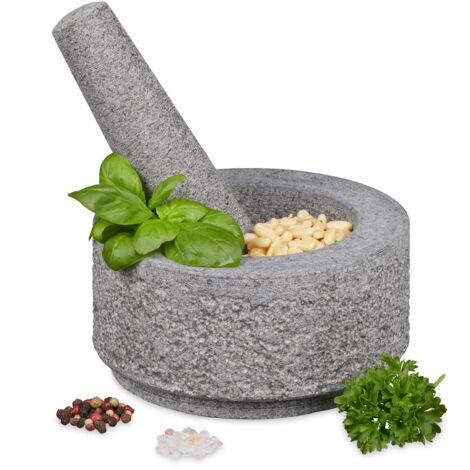 Mortaio E Pestello In Agata Per Spezie Ed Erbe - Set Da Cucina Piccolo, Ideale Per Polveri E Impasti