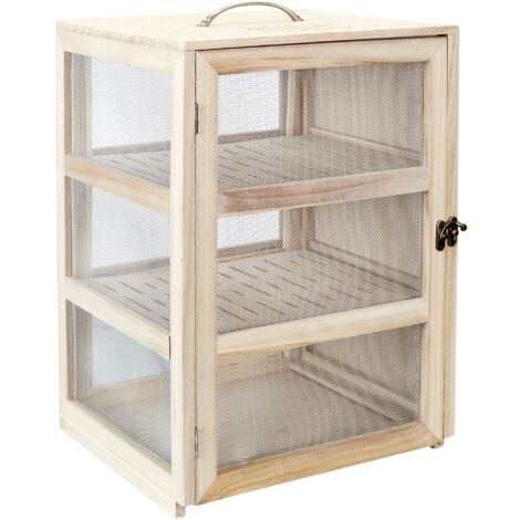 COOK CONCEPT Garde Manger 28 x 24 x 39 cm Cucina Conservazione Altro Accessorio, Paulownia, Legno, Acciaio, 28,2 x 24 x 39
