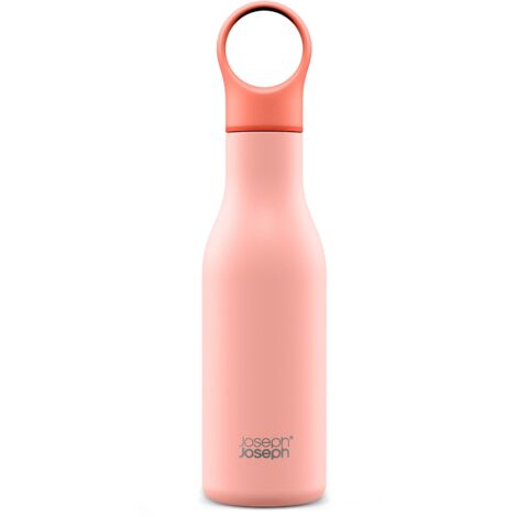 Joseph Joseph Loop Bottiglia isolata sotto vuoto d'aria da viaggio 500 ml (17 fl. oz) - Corallo (1/5)