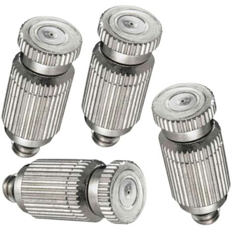 O'FRESH Set di 4 ugelli Antigoccia per terrazza - Per nebulizzatore per esterno O'FRESH - Qualità in acciaio inox - Garantisce una nebulizzazione fine senza bagnare