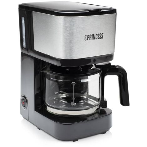 Princess 01.246030.01.001 Macchina Fa caffè, 600 W, 0.75 Litri, Acciaio Inossidabile, Nero (1/5)