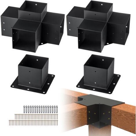 Kit Staffe Per Pergola, Adatto Per Travi In Legno 92 X 92 Mm In Legno 4 Pz P 010719132267