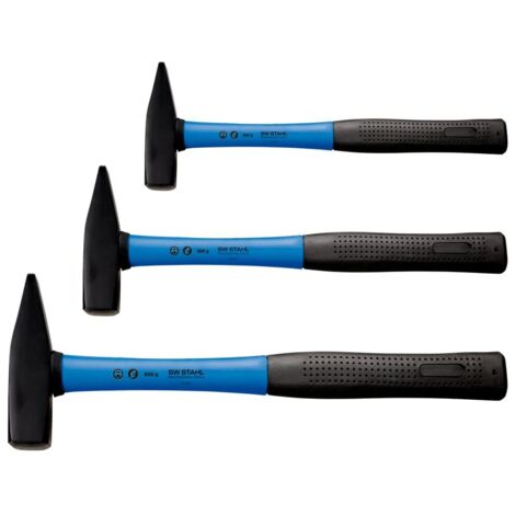 Set Martelli Da Fabbro 3 Pezzi - 300, 500, 800 Gr, Con Manico In Hickory - Foto 8