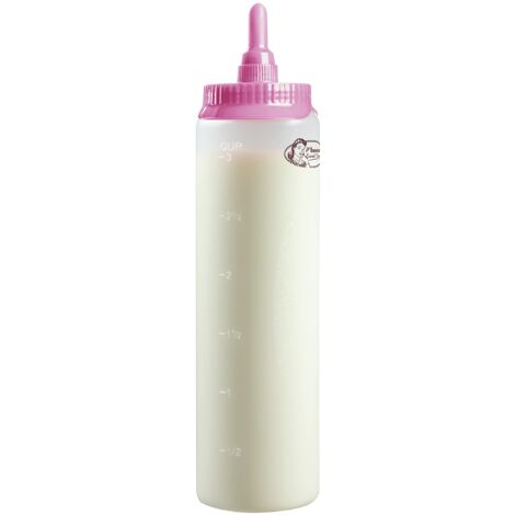 Bestron dispensatoreper impasto, dosatore per impasto da 700 ml, per crepes, poffertjes, pancake, waffle, muffin o ciambelle, colore: Rosa