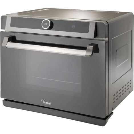 Bimar B400 Forno Elettrico Digitale a Vapore Ventilato da 40 litri in Acciaio Inox, Friggitrice ad Aria Calda XXL, Frittura senza Olio, Cuoce a Bassa Temperatura, Air Fryer, 31 Programmi di Cottura