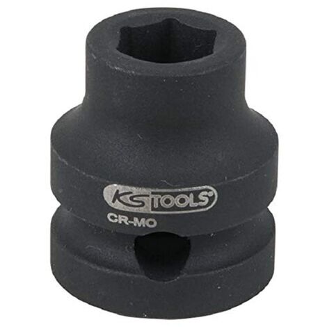KS Tools 515.0059 Bussola esagonale 1/2" per avvitatori ad impulsi, extra corta, 13,0 mm