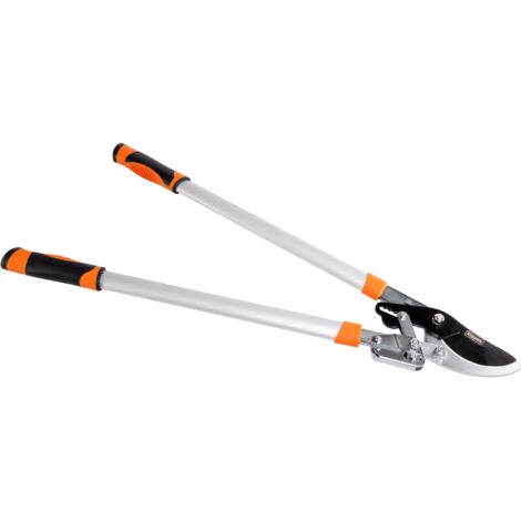 Kippen 6171A - Cesoie Troncarami A Cricchetto, Lama Bypass In Acciaio C50, Manici In Alluminio, Taglio Fino A 45 Mm