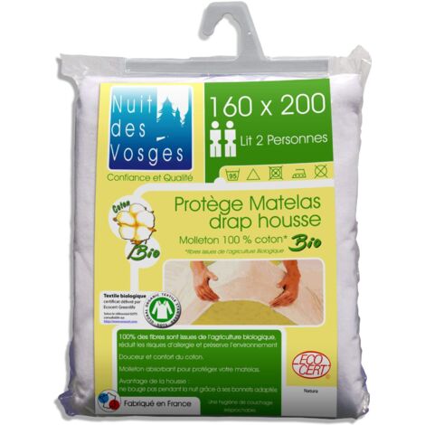Blumtal® Premium Molton Matrashoes 160x200cm - 100% Katoen - Oeko-Tex gecertificeerd Molton Matrasbeschermer 160x200cm - Ademend Matrasbescherming 160x200 - Matrasonderlegger 160x200