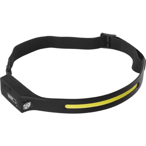 EMOS - Lampada frontale ricaricabile con sensore di movimento - Luce rossa - Luminosità 380 lm, portata 30 m - 4 modalità di illuminazione - Durata 12 ore - Resistente alle intemperie, agli urti -