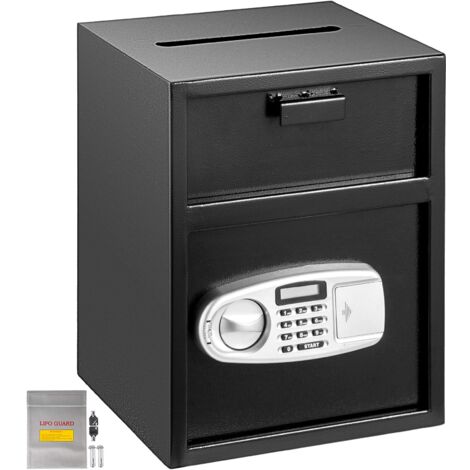 VEVOR Cassaforte da Armadio 36x30x45CM, Cassaforte da Mobile con Slot di Rilascio, Cassaforte da cassetto in Acciaio, Cassaforte Elettronica con Borsa per Documenti Ignifuga, per Gioielli, Contanti (1/4)