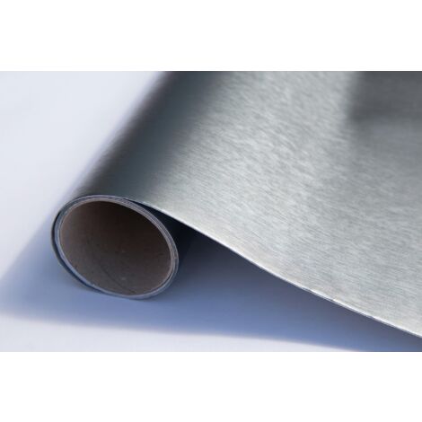 d-c-fix Pellicola Adesiva per mobili Metallizzata Edition grigio PVC plastica vinile impermeabile decorativa per cucina, armadio, porta carta rivestimento 67,5 x 150 cm