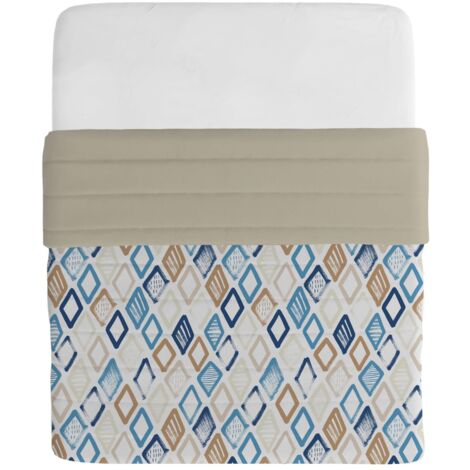 Trapuntino Estivo Linea BASIC Made in Italy Copriletto Stampato in Morbida Microfibra - Trapunta Primavera Estate Mezza Stagione - Jolly, Matrimoniale 250x240cm (1/3)