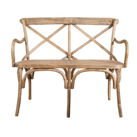 Biscottini Divanetto da esterno balcone e giardino e casa 105,5x90x50 cm Panchina da esterno in legno Divanetti da esterno per l’arredo giardino
