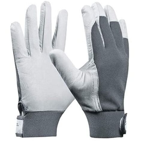 Gebol - Uni Fit Comfort, guanti da lavoro in pelle di alta qualità con elastico in vita e chiusura in velcro per una sicurezza ottimale durante il lavoro, contenuto: 1 paio, taglia XL (taglia 10), (1/5)
