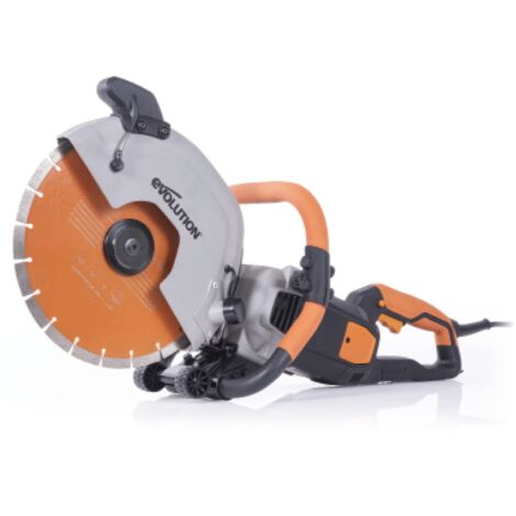 Evolution R300DCT+ 300 mm Sega da cemento - Motore da 2.400 W, non a benzina, capacità di taglio 115 mm, lama diamantata premium inclusa, troncatrice, troncatrice per ferro