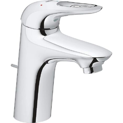 Grohe 23374003 Eurostyle New Miscelatore Monocomando per Lavabo, Leva Aperta, Cromo, Taglia S (1/5)