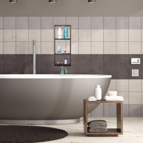 relaxdays Scaffale Doccia da Appendere 3 Ripiani, Mensola Doccia in Bambù con Gancio, HLP 70x28,5x10 cm, Marrone Scuro