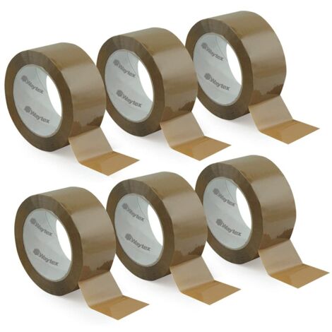 Waytex Nastro Adesivo Imballaggio 50mm X 66m - Confezione Da 6 Rotoli - Polipropilene Silenzioso - Foto 6