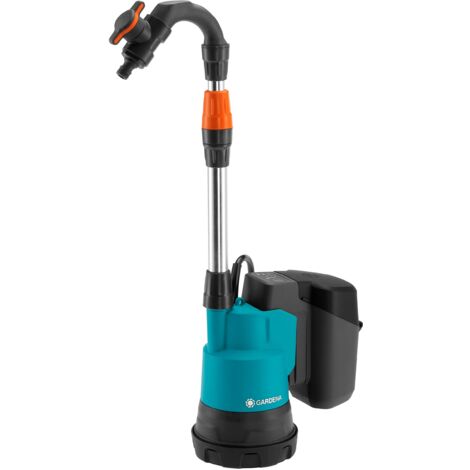 GARDENA Pompa per cisterna a batteria 2000 l/h 18V POWER FOR ALL, Senza batteria(14602-55)