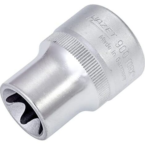 Hazet 900-E18 Inserto Chiave a Bussola Torx, Argento, Attacco Quadro, Cavo, 12.5 mm 1/2 di Pollice (1/3)