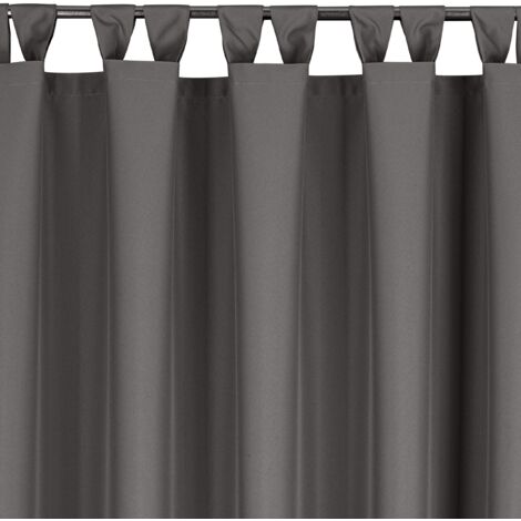 Tenda BONZER Impermeabile E Oscurante Con Occhielli – 183x241 Cm, Grigio Scuro – Per Interni/esterni, Camera, Veranda, Pergola – 1 Pannello