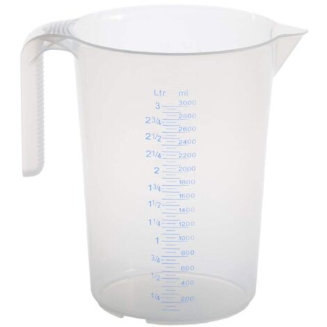 Cartrend Misurino con manico e scala fustellata, trasparente, 2 l