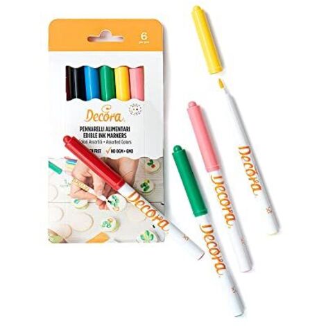 Decora Pennarelli Alimentari - Set da 6 Pezzi (1/4)