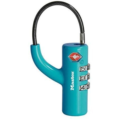 Master Lock 4717EURDBLU Lucchetto per bagagli in alluminio