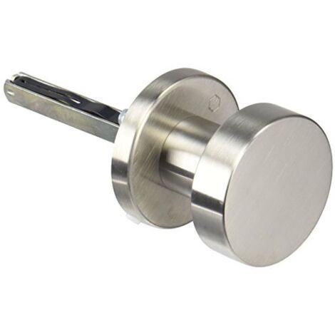 HOPPE 817962 Pomello per Porta su Rosetta Rotonda, Forma cilindrica, in Acciaio Inox Opaco, 1 Pezzo