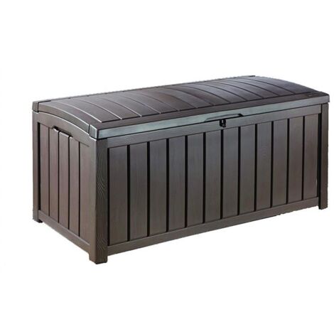 Keter Baule Glenwood Marrone 390 Lt In Resina Cm 128X65X61 H