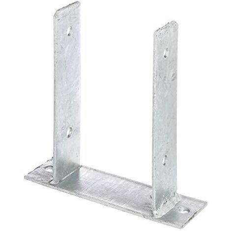GAH-Alberts 212827 Staffa portapalo ad U. da avvitare. zincato a caldo. Larghezza libera 121 mm, acciaio