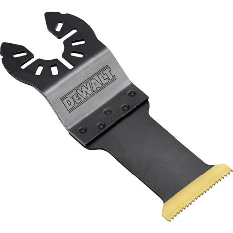 DEWALT DT20707-QZ accessori per utensile multifuzione - lama in titanio lunga durata per tagli ad affondamento - larghezza 31mm lunghezza 43mm - per tagli su metalli ferrosi e lamiera