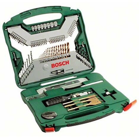 Bosch Set Da 100 Pezzi Di Punte E Bit Avvitamento In Titanio X-Line, Verde (1/2)