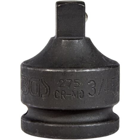 Adaptador de llave de vaso de impacto  cuadrado interior 20 mm (3/4") - cuadrado exterior 12,5 mm (1/2")