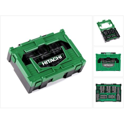 Hitachi, 7tlg Kraftnuss-Box (Box II), IT di sicurezza, potere 7 pezzi Dado Box Box II