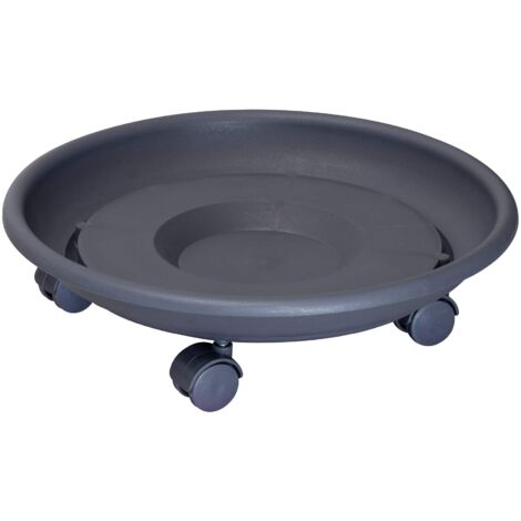 Wagner Carrello per Piante Serie K I Sottovaso e Carrello per Fiori per Interni ed Esterni I Portavaso in plastica I Fatto in UE (1/5)