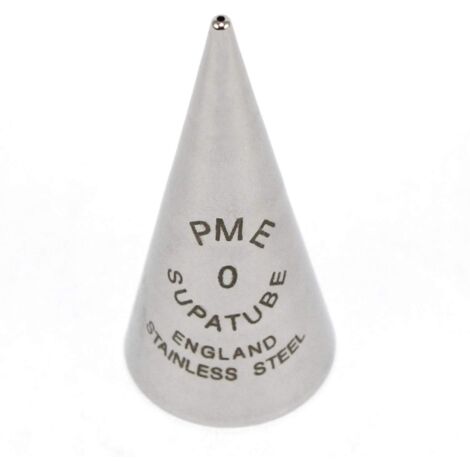 PME ST0 Bocchetta Decorativa Professionale, Acciaio Inossidabile, Argento, 1.72 x 1.72 x 3.8 cm (1/4)