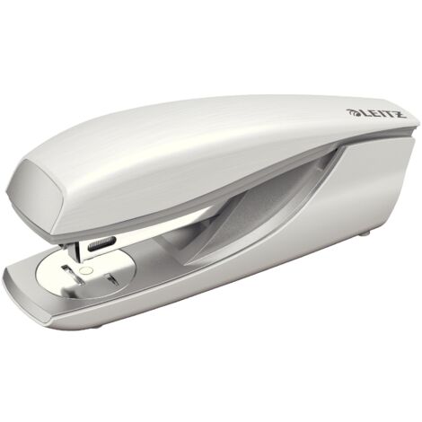 Leitz Cucitrice da Ufficio, Capacità fino a 30 Fogli, Bianco (Ghiaccio), Design Ergonomico in Metallo, Include Punti, Gamma Style, Retail Box, 55626004 (1/4)