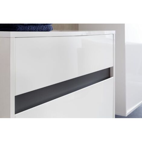 trendteam smart living Arredamenti, Derivato del Legno, Bianco, Taglia Unica