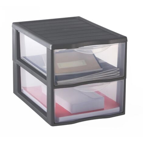 Cassettiera Plastica Trasparente 10 Cassetti A4 - Orgamix, 81.5 Cm, Per Ufficio, Archivazione Documenti, Made In France - Foto 12