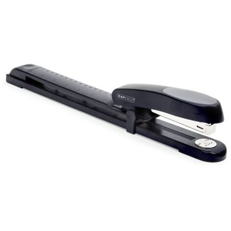 Rapesco R79026NS Cucitrice a Braccio Lungo Manta Ray, Capacità 20 Fogli, Nero (1/2)