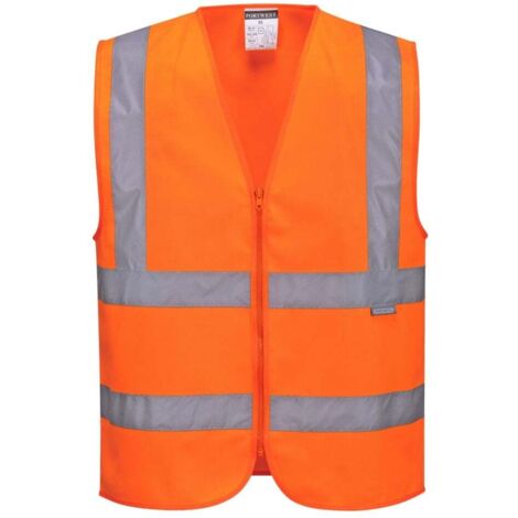 Gilet Hi-Vis con zip arancione 2XL (1/3)
